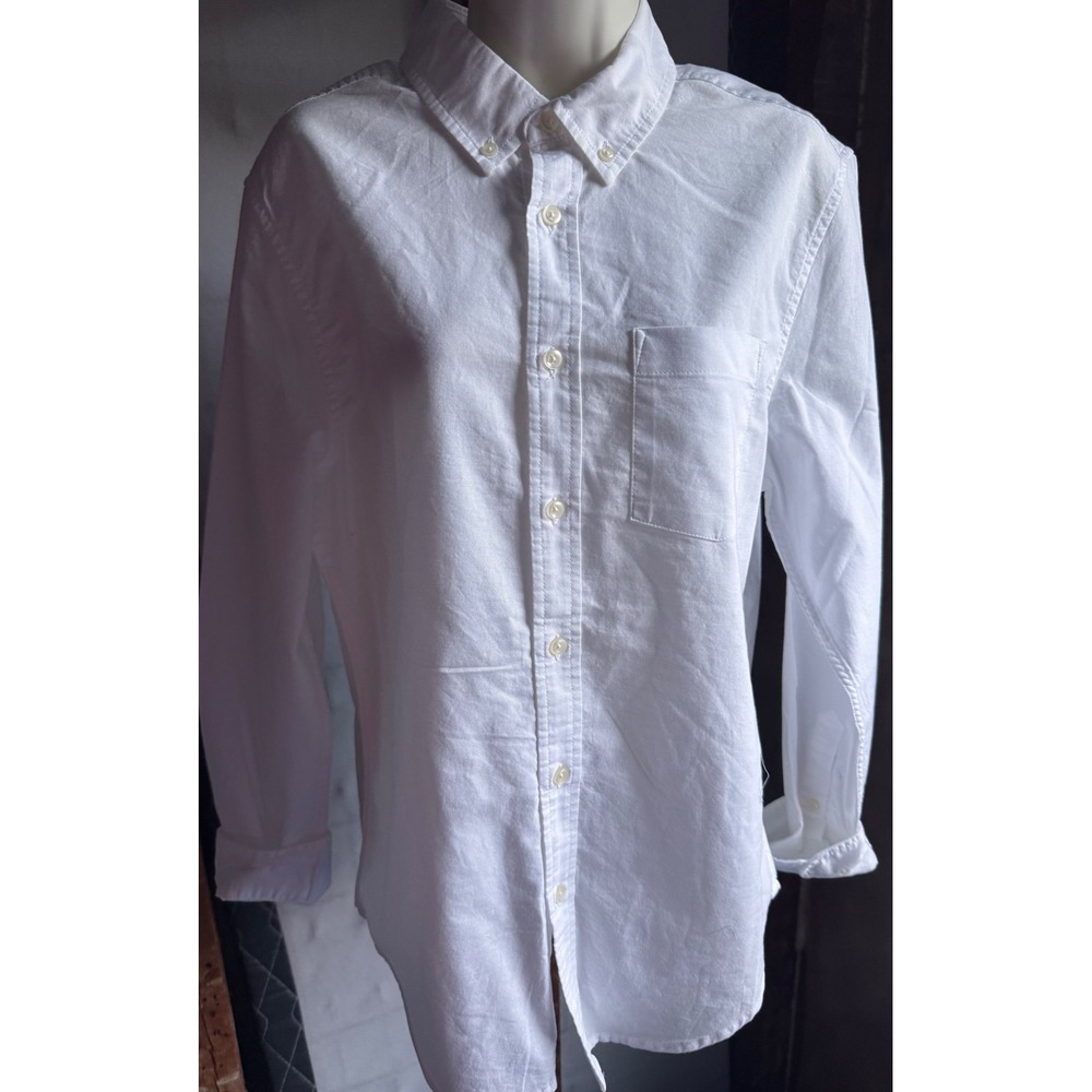 Goodfellow & Co Mens Every Wear Oxford Button-Up White Shirt S Standard Fit